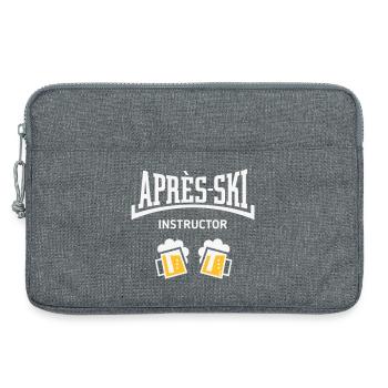 Après-Ski Instructor (Bier Apres Ski Konkav NEG2C) - Laptoptasche 13" - Grau meliert - Vorne