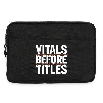 ICU Nurse Vitals Before Titles Intensive Care - Laptop bag 13" - black - Front