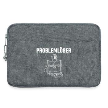 Problemlöser 3D-Drucker – Maker Statement Design - Laptoptasche 13" - Grau meliert - Vorne