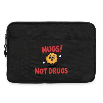 Nugs, nicht Drogen – Lustiges T-Shirt - Laptoptasche 13" - Schwarz - Vorne