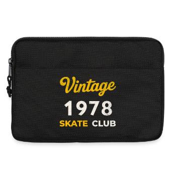 Vintage 1978 Skate Club Retro Geburtsjahr Geschenk - Laptoptasche 13" - Schwarz - Vorne