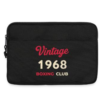 Vintage 1968 – Boxing Club Retro Geburtsjahr - Laptoptasche 13" - Schwarz - Vorne
