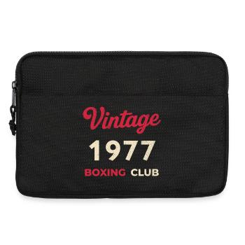Vintage 1977 – Boxing Club Retro Birth Year - Laptop bag 13" - black - Front