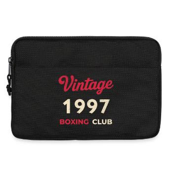 Vintage 1997 – Boxing Club Retro Geburtsjahr - Laptoptasche 13" - Schwarz - Vorne