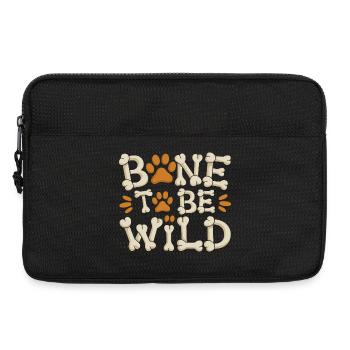  Bone To Be Wild Lustiger Hunde Spruch Für - Laptoptasche 13" - Schwarz - Vorne