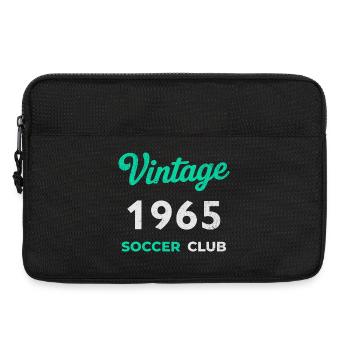 Vintage 1965 – Soccer Club Retro Birth Year - Laptop bag 13" - black - Front