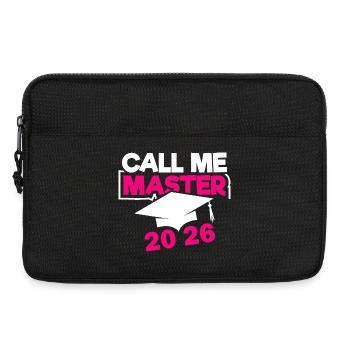 Master 2026 Abschluss Promotion Sponsion - Laptoptasche 13" - Schwarz - Vorne