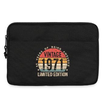 Vintage 1971 Limited Edition 55-Year-Old 55th Bday - Laptop bag 13" - black - Front