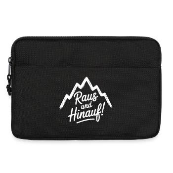 Nix wie raus – Freiheit in den Bergen - Laptoptasche 13" - Schwarz - Vorne