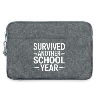 Survived Another School Year Design - Laptoptasche 13" - Grau meliert - Vorne