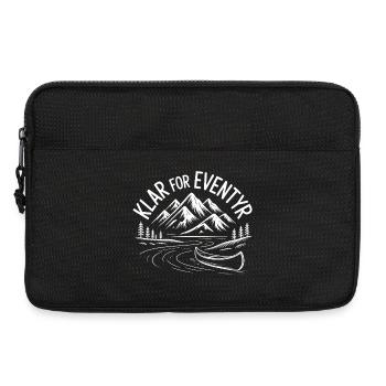 Bereit für Abenteuer in den Bergen und Flüssen - Laptoptasche 13" - Schwarz - Vorne