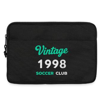 Vintage 1998 – Soccer Club Retro Birth Year - Laptop bag 13" - black - Front