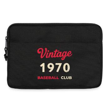 Vintage 1970 – Baseball Club Retro Geburtsjahr - Laptoptasche 13" - Schwarz - Vorne
