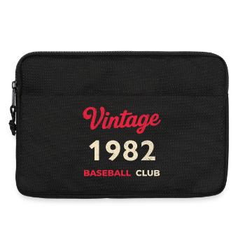 Vintage 1982 – Baseball Club Retro Geburtsjahr - Laptoptasche 13" - Schwarz - Vorne