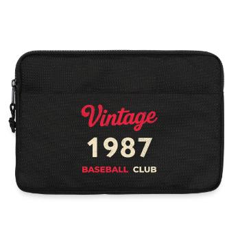 Vintage 1987 – Baseball Club Retro Geburtsjahr - Laptoptasche 13" - Schwarz - Vorne