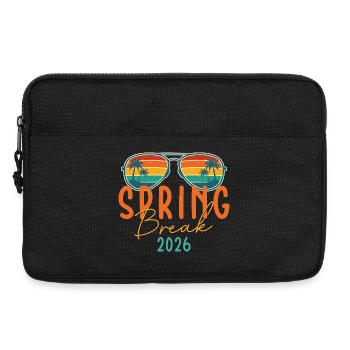 Voyage entre filles Spring Break 2026 Croisière rétro sur la plage - Sacoche pour ordinateur portable 13 pouces - noir - Devant