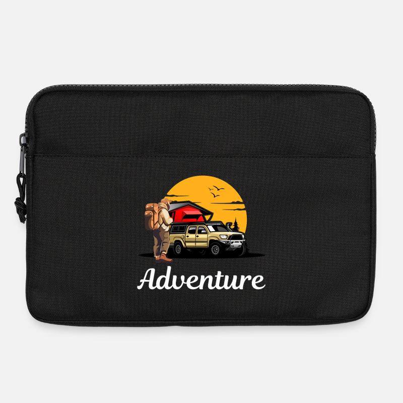 Abenteuerpfad Campingroadtrip - Laptoptasche 13" - Schwarz