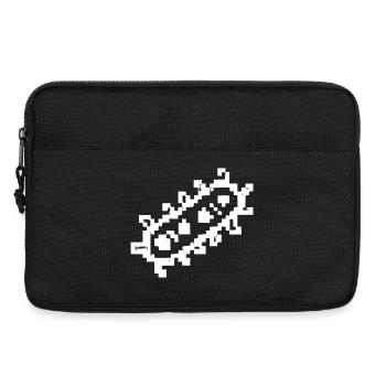 Bacteria Rods Pixel Germ - Laptop bag 13" - black - Front