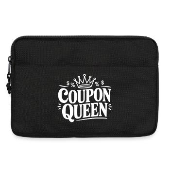 Couponkönigin - Laptoptasche 13" - Schwarz - Vorne