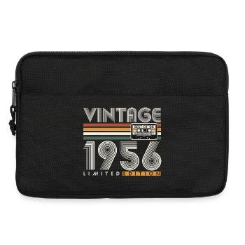 1956 Jahrgang Vintage Retro Geburtstag Geschenk - Laptoptasche 13" - Schwarz - Vorne