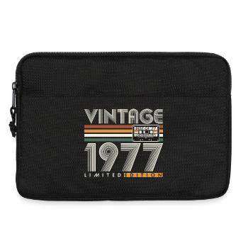 1977 Vintage Vintage Retro Birthday Gift - Laptop bag 13" - black - Front
