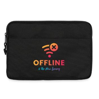 Offline ist der neue Luxus - Laptoptasche 13" - Schwarz - Vorne