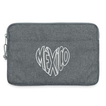 Mexico Perspective Lettering - Laptop bag 13" - heather grey - Front