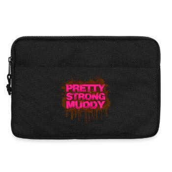 Pretty Strong Muddy Schlammlauf Mud Run Muddy Race - Laptoptasche 13" - Schwarz - Vorne