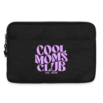 Cool Moms Club - Mama 2026 Geschenk - Laptoptasche 13" - Schwarz - Vorne