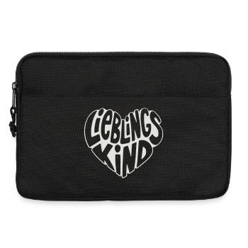 Cœur d’enfant préféré design rétro - Sacoche pour ordinateur portable 13 pouces - noir - Devant