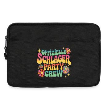 Schlager Party Crew Mallorca Festival JGA Malle - Laptoptasche 13" - Schwarz - Vorne
