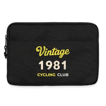 Millésime 1981 – Année de naissance rétro du Cycling Club - Sacoche pour ordinateur portable 13 pouces - noir - Devant