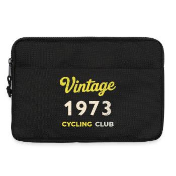 Vintage 1973 – Cycling Club Retro Birth Year - Laptop bag 13" - black - Front