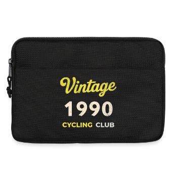 Vintage 1990 – Cycling Club Retro Birth Year - Laptop bag 13" - black - Front