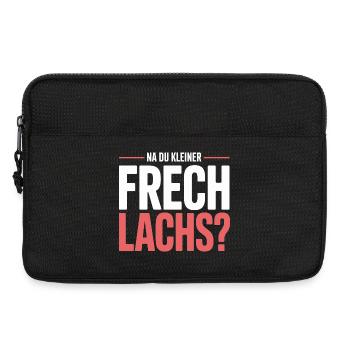Na Du Kleiner Frechlachs Gamer Lachs Meme Zocker - Laptoptasche 13" - Schwarz - Vorne