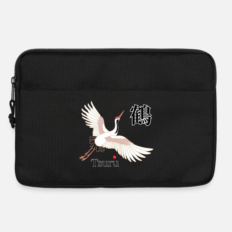 Tsuru Flugkunst Kanji - Laptoptasche 13" - Schwarz