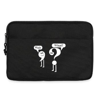 Lehrer für Englische Grammatik, Zeichensetzung Schüler - Laptoptasche 13" - Schwarz - Vorne
