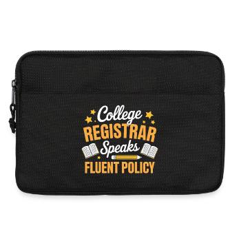 School Secretariat Funny School Office Team Design - Laptop bag 13" - black - Front