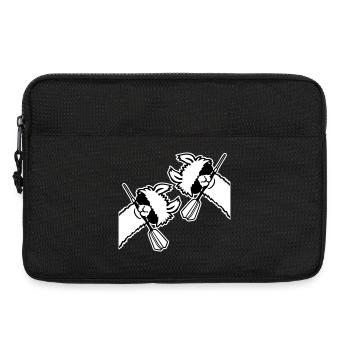 Zwei Coole Lamas Sonnenbrille Dartpfeil Maul Team - Laptoptasche 13" - Schwarz - Vorne