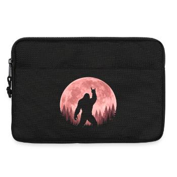 Bigfoot Rock On Sign Sasquatch Yeti Rock And Roll - Laptoptasche 13" - Schwarz - Vorne