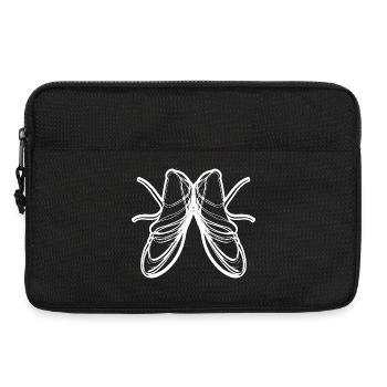 Ballet Shoes Drawing - Laptop bag 13" - black - Front
