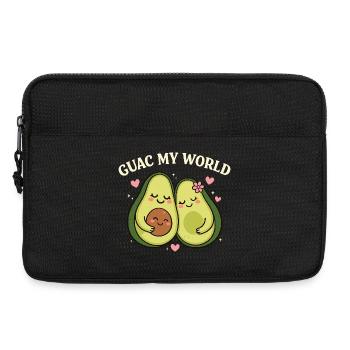 Chemise de couple avocat Guac My World Cadeau Amour - Sacoche pour ordinateur portable 13 pouces - noir - Devant