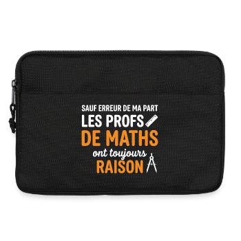 Profs de Maths Toujours Raison - Sacoche pour ordinateur portable 13 pouces - noir - Devant