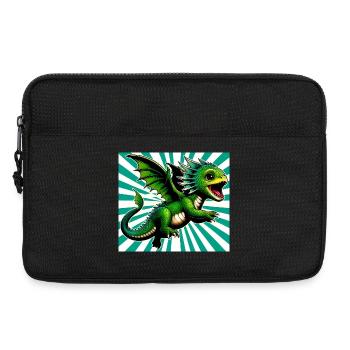 Drache - Laptoptasche 13" - Schwarz - Vorne