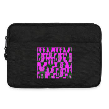 Chess pattern in bright colors - Laptop bag 13" - black - Front