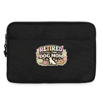 Retirement Full Time Dog Mom Retiree Dogs - Laptop bag 13" - black - Front