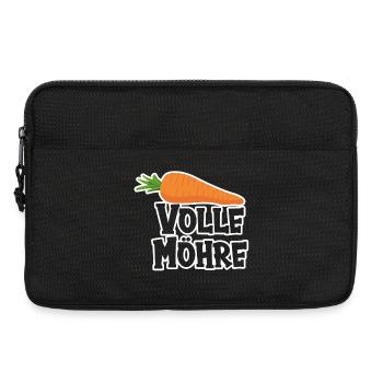 Volle Möhre - Laptoptasche 13" - Schwarz - Vorne