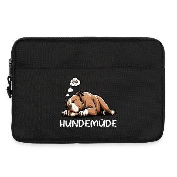 Hundemüde American Bully Bully Pit Bullybesitzer - Laptoptasche 13" - Schwarz - Vorne