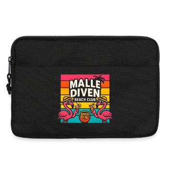 Malle Diven Beach Club Flamingo Mallorca Party - Sacoche pour ordinateur portable 13 pouces - noir - Devant