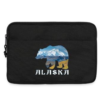 Alaskan Bear Lake and Mountain Alaska Souvenir - Laptop bag 13" - black - Front